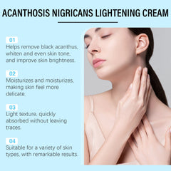 Ouhoe Black Acanthoderm Whitening Cream Soft Moisturizing, Moisturizing, Tender Skin Refreshing, Non-Greasy Elbow Neck Line Care