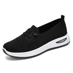 Summer flat bottomed shallow mouth walking shoes fly woven breathable lazy shoes one foot sole shoes