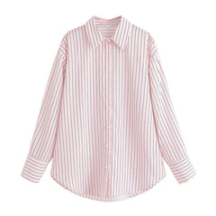 Long-Sleeved Fashion Loose Casual Design Sense Shirt Top