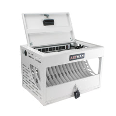16 Bay Charging Cabinet for Laptop Chromebook Locking Charging Station-WHITE