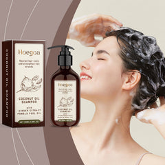 Coconut Oil Shampoo Scalp Cleansing Care Soft Shine Nourishing Hair Follicle Shampoo