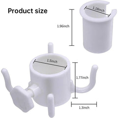 Portable Beach Umbrella Hook: 4-prong, universal for hats, bags, clothes; fits camping/beach umbrellas.