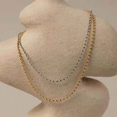 Titanium Steel Beaded Necklace