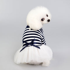 Pet Clothes Dog Clothes Spring And Summer New Dresses Pet Clothes Skirt Temperament Pit Yarn Skirt