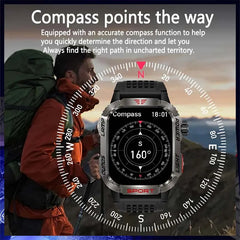 GZYR 2.01" Screen Smart Watch Men Bluetooth Call 600 mAh Sports Waterproof Heart rate Blood Oxygen SmartWatch For Huawei Xiaomi