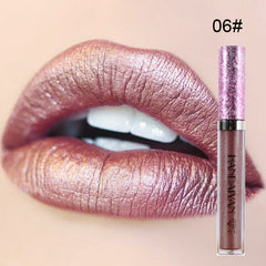 handaiyan Diamond Pearl Lip Gloss Non-Stick Cup Mermaid Lip Gloss Lipstick
