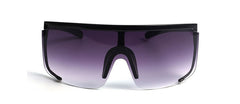 Personalized anti-ultraviolet large-frame white mercury sunglasses exaggerated one-piece anti-sputum and anti-splash glasses（HM-009）