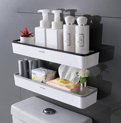 Storage Artifact Above the Toilet Bathroom Bathroom Wall Mounted Non Perforated Multifunctional Toilet Storage Rack