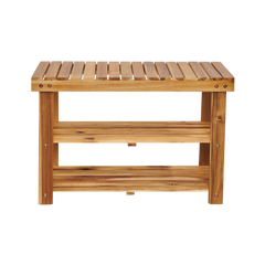 Acacia Wood Shoe Rack Bench Strong Weight Bearing Upto 200 LBS Best Ideas For Entryway Frontdoor Bathroom, Natural Color.