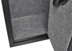 5 gun safes with 3 pistol pockets, quick access biometric adjustable heavy-duty gun rack mounted gun safes