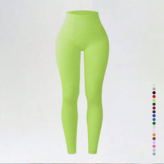 Threaded autumn and winter yoga pants seamless fitness pants high waisted sports yoga clothes leggings