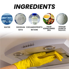 Multi-Surface Cleanser, Kitchen Utensils Heavy Oil Wash Sink Stains Strong Efficient Cleaning Milk
