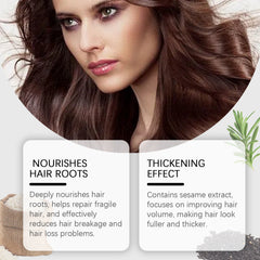 Black Sesame Hair Care Essence Nourishes Hair, Improves Dry Hair And Split Ends