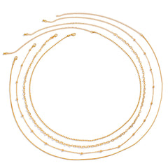 Stacked metal thin chain sexy multi-layer sweet cool spicy girl body chain