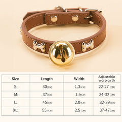 Claw Print Bone Alloy Bells for Pet Collars - Supplies for Dogs & Cats