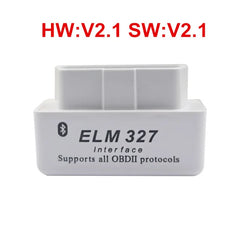 Super Mini ELM327 Bluetooth V2.1 / V1.5 OBD2 Car Diagnostic Tool ELM 327 Bluetooth For Android/Symbian For OBDII Protocol