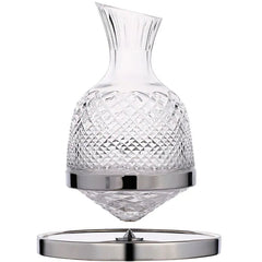 360 Rotating Wine Decanter Tumbler Design Dispenser Crystal Glass Wine Aerator Mirror Jug Gift Bar Decor Art Glassware 1500ML