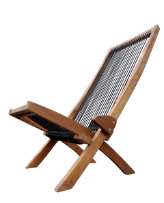 folding roping wood chair