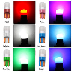 10PCS T10 W5W Led 3030 1SMD Wedge Bulb Auto Dome Reading Car Light Sidemarker Sidelight Parking Lights 194 168 Lamp Bulbs