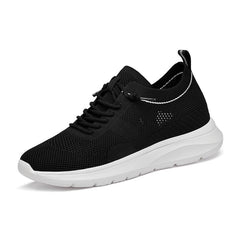 Indoor height increasing sports and leisure shoes for men white invisible height increasing shoes 7CM