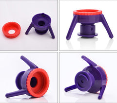 Inverted bottle cap, large, medium, small, and sub size, multifunctional three legged stand, shower gel, shampoo, leak proof bot