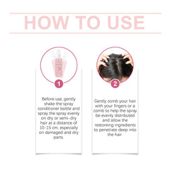 Leave-In Smoothing Repair Spray Leave-In Nourishing Conditioner For Frizzy Smoothing Hair Spray