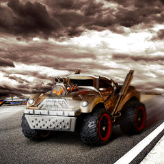 Wasteland Style 1:14 Scale 2.4GHz Model Racing Remote Control Car Hobby Electric RC Car Toys for Boys and Adults (Golden)