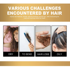 WIYUN Hair Rice Water Cream, Scalp Massage Hydrating And Moisturizing Hair Roots Repair Dry Hair Impetuous Smooth Hair Care