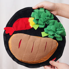 Dog sniffing mat hidden food sniffing blanket pet toy