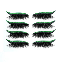 New Glitter Self-Adhesive Eyeliner Eyeshadow Sticker Double Eyelid False Eyelashes Waterproof Party Eye Makeup Sticker
