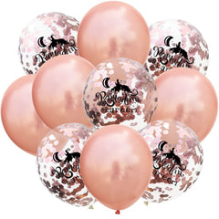 Moon Castle Party Celebrates Latex Balloon Transparent Paper Shard Glitter Balloon Set