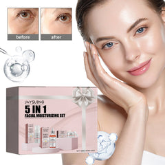 5 In 1 Facial Moisturizer Set, Hydrating And Moisturizing Deep Moisturizing Whitening, Brightening And Firming Skin