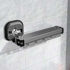 Multifunctional Retractable Fold Away Clothes Drying Hanger Space-Saving Bathrooms Usage