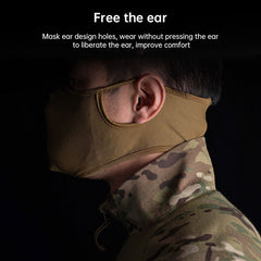 WoSporT shooting mask silicone mask tactical multifunctional cycling half face breathable face protection mask