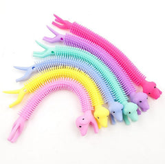 Cartoon unicorn cute pet animal lala music bracelet tpr soft rubber vent decompression noodle decompression toy