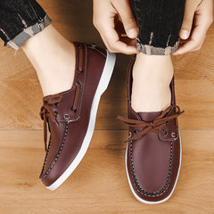 Casual Summer Men's Belted British Style Versatile Loafer Breathable Leisure Work Commuting Lazy Shoes