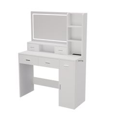 Smart mirror dressing table with drawers and storage cabinets, dressing table with bedroom dressing table, changing room