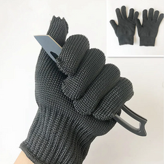 Strengthen the protection of anti cutting gloves, including strong anti knife cutting, self-protection, anti glass scratch, and anti knife cutting gloves, with a level of 5