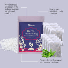 Herbal Foot Bath Pack Wormwood Extract Foot Soak Pack Gentle Foot Bath