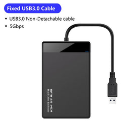 2.5-inch SATA portable hard drive box USB 3.0 portable hard drive protection box