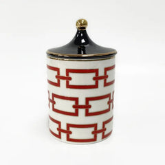Gold Plated Stripe Ceramic Storage Jar Home Scented Candle Bottle Wedding Candy Gift Jar Cosmetic Jewelry Storage Bottle Decor