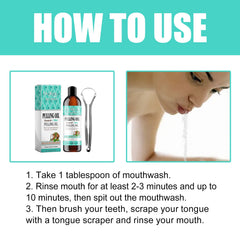 Whitening Mouth Wash, Beauty Shine White Teeth And Fresh Breath Odor Clean Mouth Care Gums