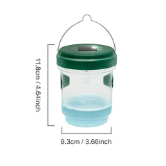 Solar Wasp Trap Waterproof Outdoor Hanging Trap Safe Non-Toxic Bee Hornet Traps Reusable Garden Fruit Fly Catcher