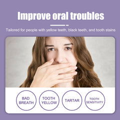V34 Purple Toothpaste, Cleaning Bad Breath Teeth Stains Beauty Whitening Tooth Care Toothpaste