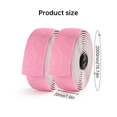 Road Bike Handlebar Tape: Double-Pinyin Cloud Pattern, Gradient Color, Comfortable, Shock - Absorbing, Breathable