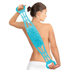 Silicone Dual Sided Back Scrubber Double Chopping Belt Scrubber Washer Bath Cleaning Tools
