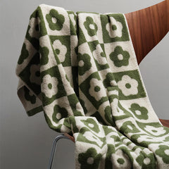 Plaid Series Towel Bath Towel Cherry Blossom Absorbent Facial Towel