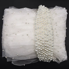 Pearl Hair Band Bridal Veils Extra Long Royal Cathedral Length Veil Wedding Veils with Comb Wedding Hair Accessories
