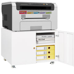 Office furniture Copier Cabinet white mobile pedestal file Printer Stand