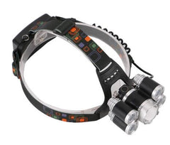 12000Lm XML T6 5 LED Headlight 4 Modes Torch 2x18650 battery+ Car charger